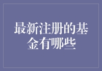 2022年最新注册的基金有哪些？