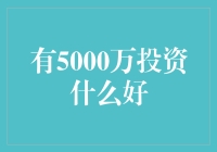 如何理智地投资5000万资金