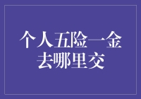 个人五险一金去哪里交？选择合适的机构保障你的财务安全